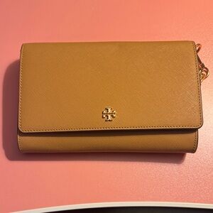 Tory Burch Brown Leather Clutch